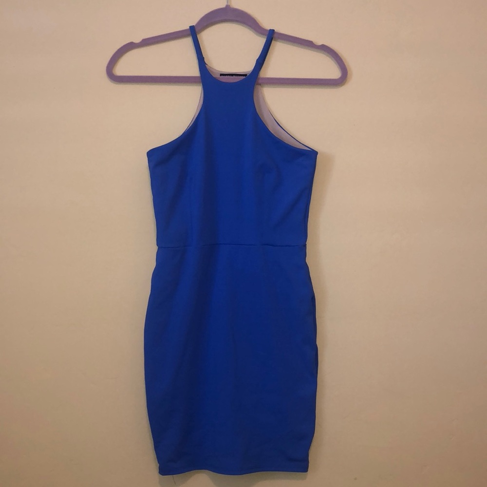 XS DONNA MIZANI BLUE BODYCON DRESS